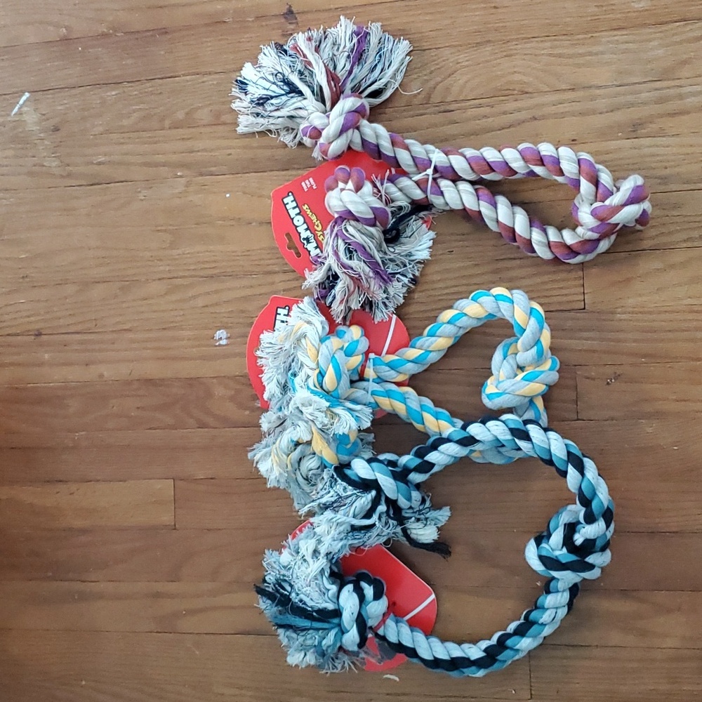 NWT Mammoth flossy chews, 3-knot XL